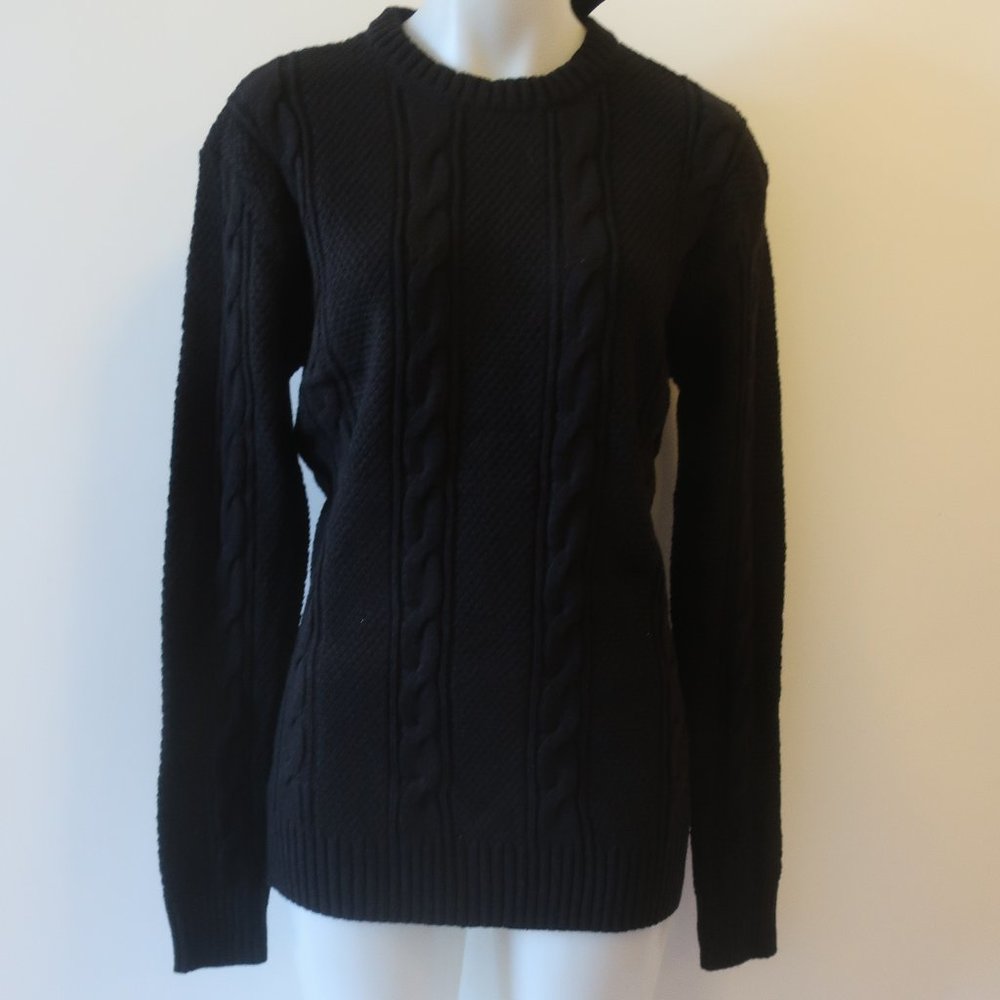 *NWT Mens Xray Black Crewneck Knit Sweater S